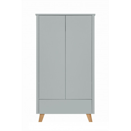 Kids Children Babies 2-Door Wardrobe Zara grey - Novelies
