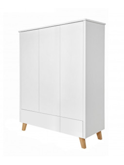 Children's 3-Door Wardrobe Zara white - Novelies