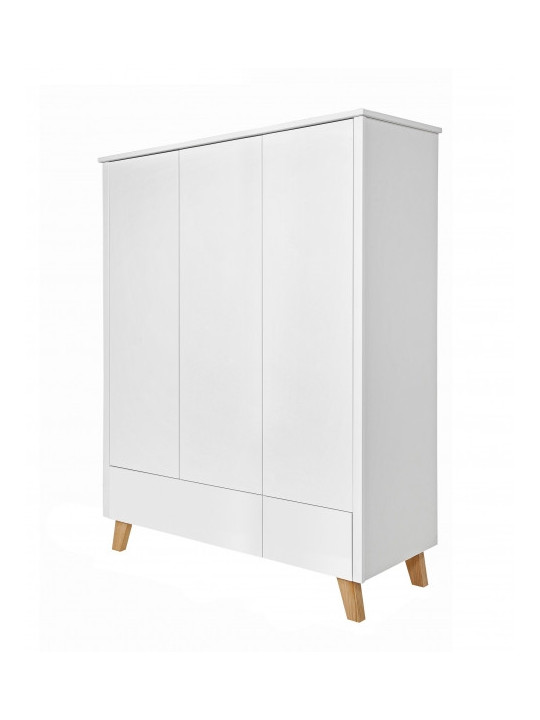 Children's 3-Door Wardrobe Zara white - Novelies