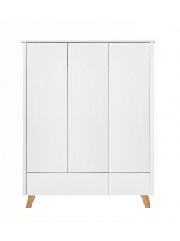 Children's 3-Door Wardrobe Zara white - Novelies