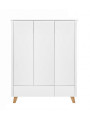 Children's 3-Door Wardrobe Zara white - Novelies