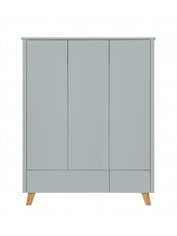 Children's 3-Door Wardrobe Zara grey - Novelies