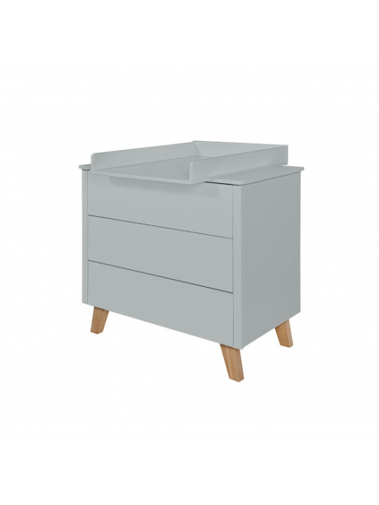 Fasciatoio per Cassettiera Zara Grigio - Novelies