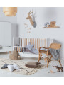 Culla / Lettino / Divanetto 70x140 Zara in Legno Bianco e Naturale - Novelies