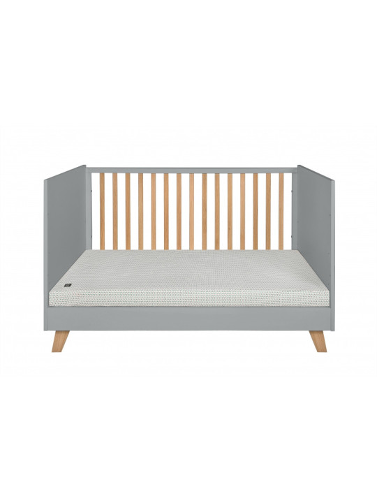 Cot Bed / Sofa 70x140 Zara Grey & Natural Oak Wood - Novelies