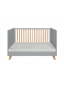Culla / Lettino / Divanetto 70x140 Zara in Legno Grigio e Naturale - Novelies