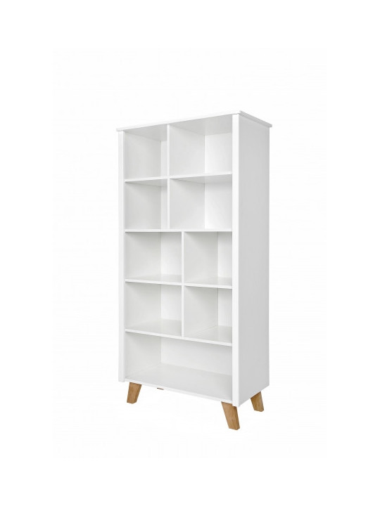 Libreria per Camerette Bambini Zara in Legno Bianco - Novelies