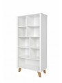 Children's Bookcase Zara in White Wood - Novelies