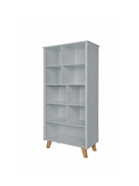 Libreria per Camerette Bambini Zara in Legno Grigio - Novelies