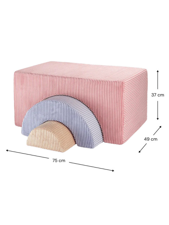 Children's Pink Mousse Rainbow Playset - Wigiwama