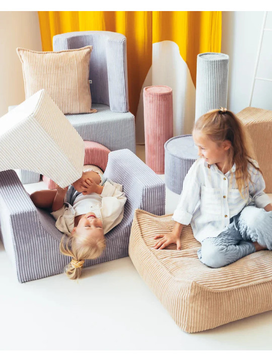 Set da Gioco Arcobaleno per Bambini in Velluto Blu Mirtillo - Wigiwama