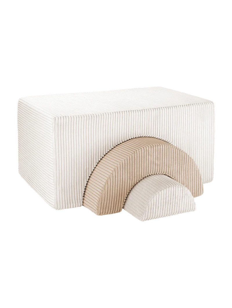 Set da Gioco Arcobaleno per Bambini in Velluto Bianco - Wigiwama