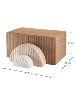 Set da Gioco Arcobaleno per Bambini in Velluto Marrone - Wigiwama