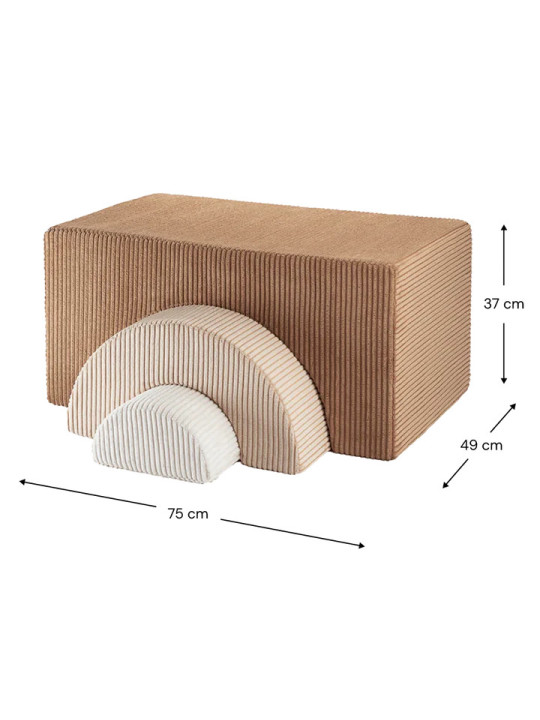 Set da Gioco Arcobaleno per Bambini in Velluto Marrone - Wigiwama