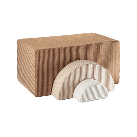 Set da Gioco Arcobaleno per Bambini in Velluto Marrone - Wigiwama
