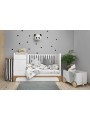 Culla 70x120 estendibile a 70x160 + scrivania UP! bianca per bambini - BellAmy