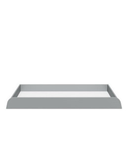 Cassettone portaoggetti in legno grigio su rotelle per culla lettino UP! Bellamy.