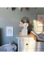 Lampada Notturna in Legno Bunny Coniglio Bianco per Camerette Bambini - Peekaboo