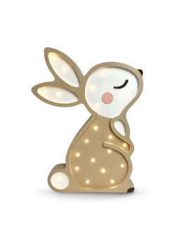 Lampada in Legno Bunny Coniglio Beige - Peekaboo