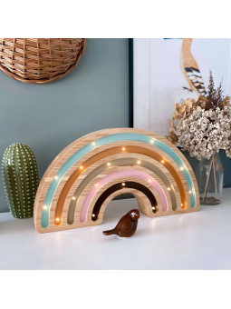 Rainbow Wood Handmade Wooden Children's Lamp - Peekaboo