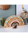 Rainbow Wood Handmade Wooden Children's Lamp - Peekaboo