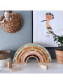 Rainbow Wood Handmade Wooden Children's Lamp - Peekaboo