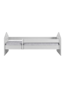 Single bed for children with house-shaped headboards available in 3 sizes white wooden mattress Kacper by Kocot Kids