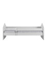 Single bed for children with house-shaped headboards available in 3 sizes white wooden mattress Kacper by Kocot Kids