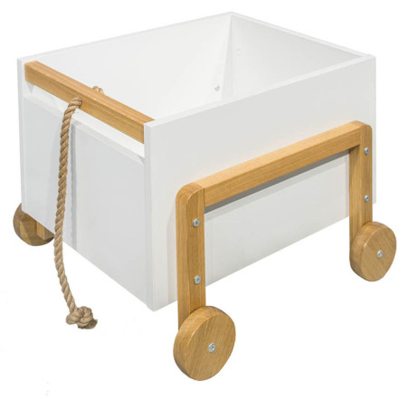 Toy Chest Box Victor White Wood - Kocot Kids