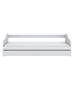 Letto per Bambini in legno bianco 90x200 Blanka con Letto Extra - Kocot Kids
