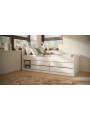 Lettino singolo per bambini 90x200 cm con ripiani e cassetti per spazio extra Leon by Kocot Kids