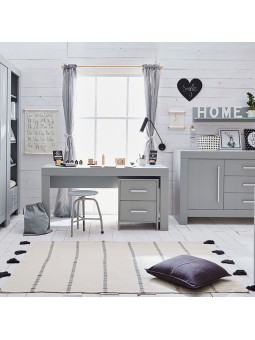 Kids bedroom Desk in White or Grey MDF