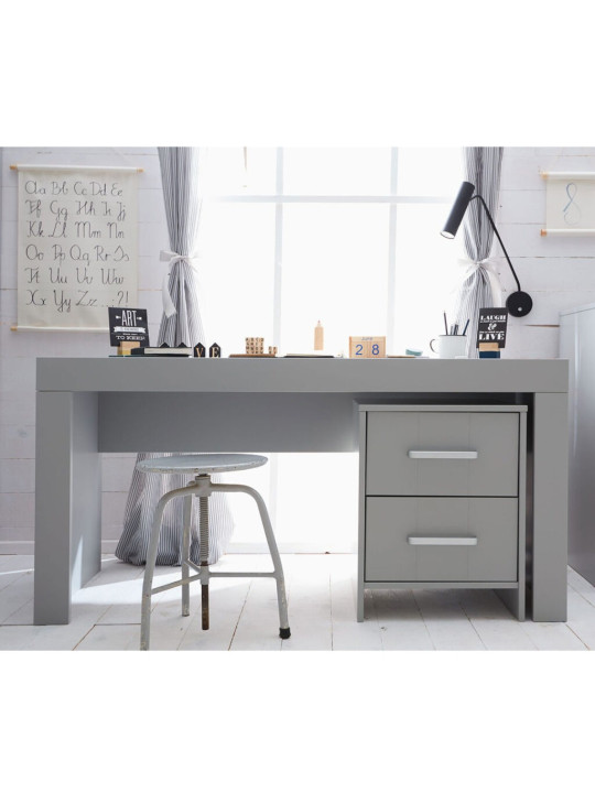 Kids bedroom Desk in White or Grey MDF