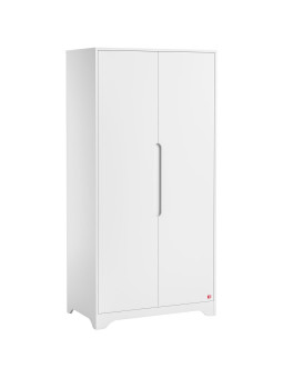 Armadio guardarobe a 2 ante in legno bianco per la cameretta dei bambini Ova by VOX