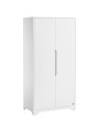 Armadio guardarobe a 2 ante in legno bianco per la cameretta dei bambini Ova by VOX