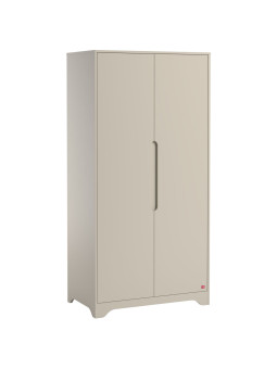 Armadio guardarobe a 2 ante in legno beige per la cameretta dei bambini Ova by VOX
