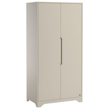 Ova 2-door wardrobe in beige wood for children's bedroom by VOX