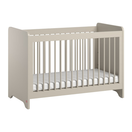 Culla con spondine fisse 60x120 cm in legno beige per la cameretta dei bambini Ova by VOX