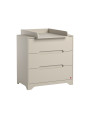 Cameretta Completa 3 Pezzi con Culla 60x120 serie Ova beige - VOX