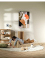 Flipster by Wigiwama Kids Foam Modular Sofa Set with Removable Cover in Brown Corduroy Biscuit