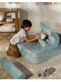Divano Modulare per Bambini Flipster in Velluto Menta - Wigiwama