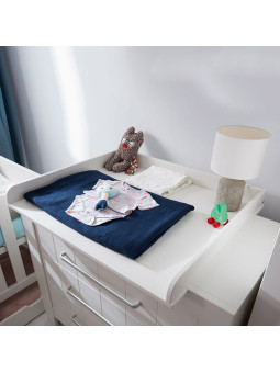 Changing unit table for Calmo Collection Chest of Drawers in white or grey MDF