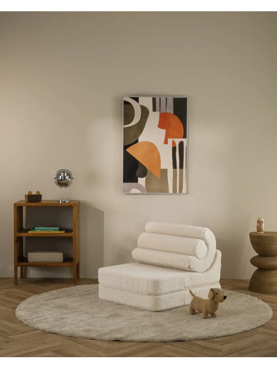 Divano Modulare per Bambini Flipster in Teddy Crema - Wigiwama