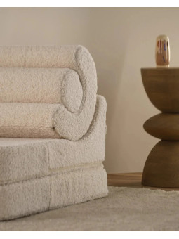 Divano Modulare per Bambini Flipster in Teddy Crema - Wigiwama