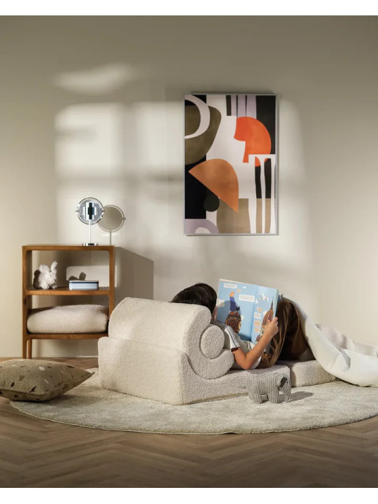 Divano Modulare per Bambini Flipster in Teddy Crema - Wigiwama