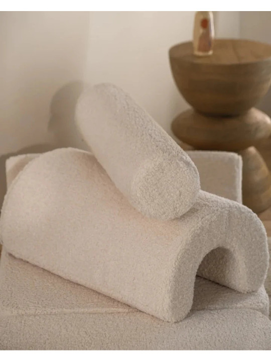 Divano Modulare per Bambini Flipster in Teddy Crema - Wigiwama