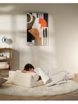 Divano Modulare per Bambini Flipster in Teddy Crema - Wigiwama