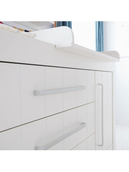 Changing unit table for Calmo Collection Chest of Drawers in white or grey MDF
