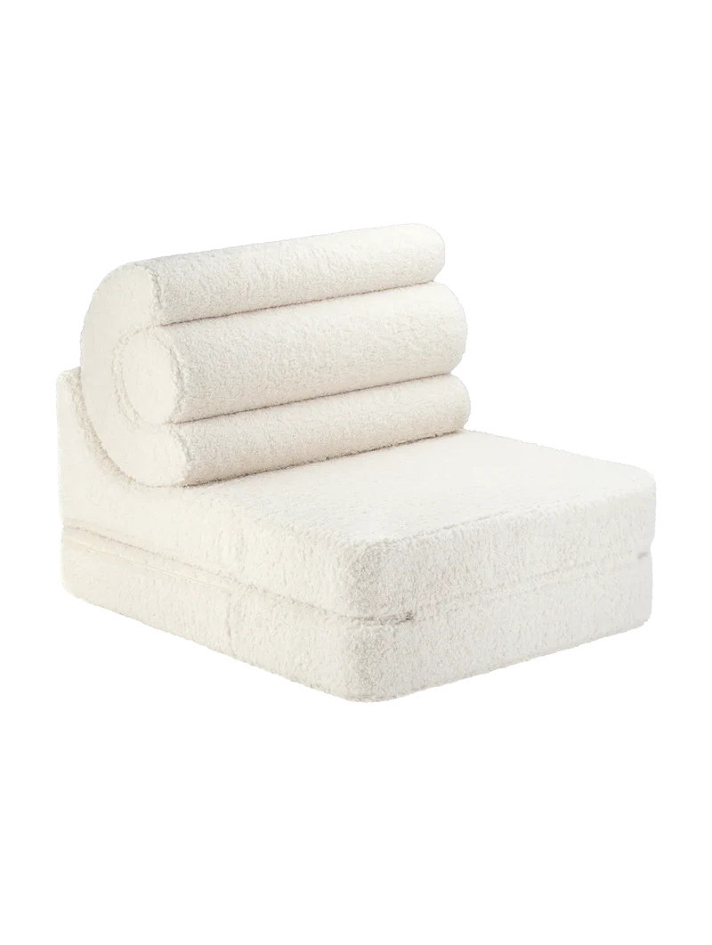 Divano Modulare per Bambini Flipster in Teddy Crema - Wigiwama