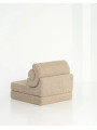 Flipster by Wigiwama Kids Foam Modular Sofa Set with Removable Cover in Biscuit Brown Teddy Fabric